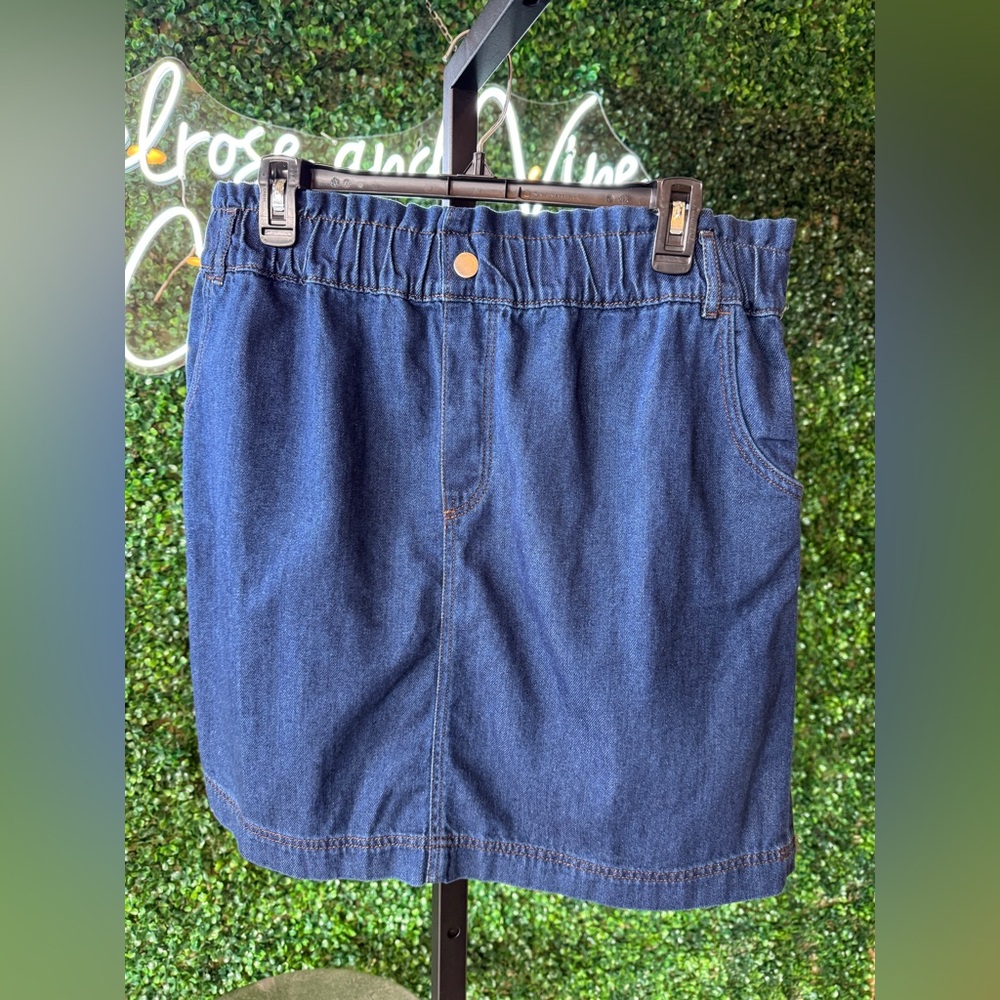 LOFT Blue Denim Skirt